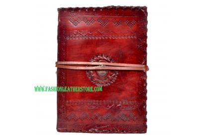 Handmade Embossed Leather Journal Diary
